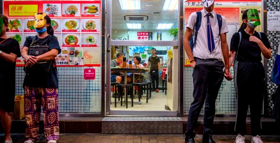 In Hong Kong, Numerous Restaurants Are Positioned Right on the Protest Front Lines