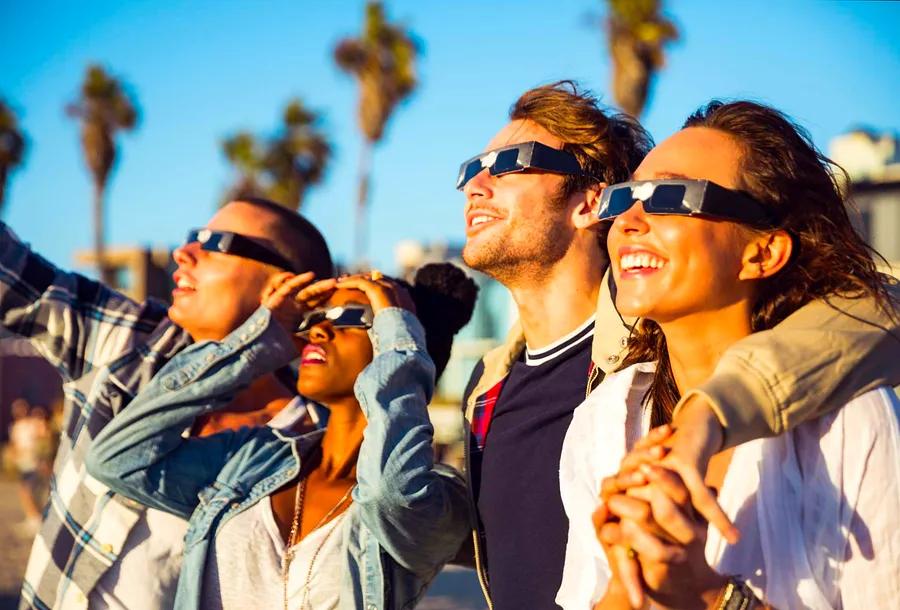 The sun's shining, and so is the moon? A total eclipse is on the way.