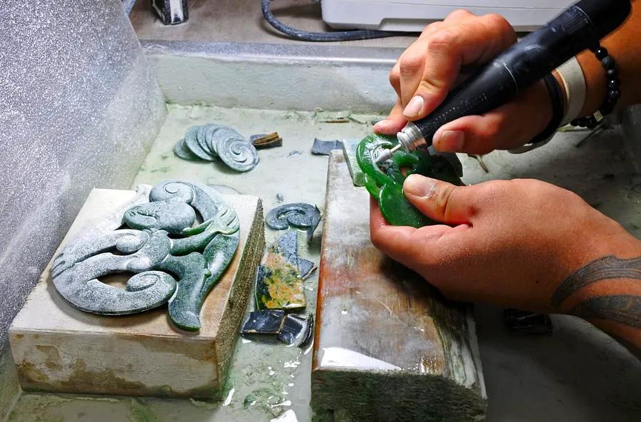 Greenstone pendants: a common sight in New Zealand