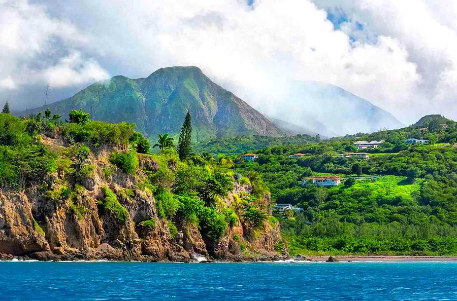 This Gorgeous Island, Known as the 'Emerald Isle of the Caribbean', Features an Active Volcano and Black-Sand Beaches