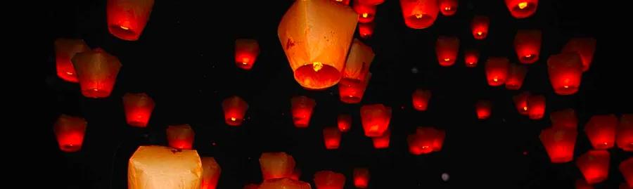 Festival of Sky Lanterns in Pingxi, Taiwan