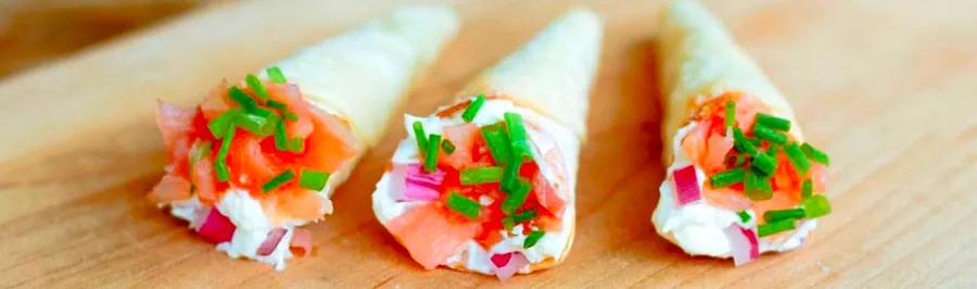 The Simplest Recipe for Salmon Cornets