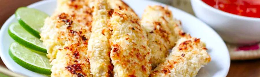 Coconut-Crusted Baked Chicken Strips