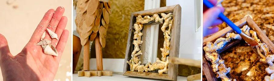 DIY Guide to Creating a Gold Leaf Coral Frame