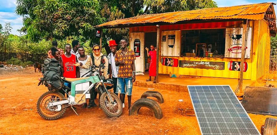 Introducing the First Woman to Journey Across Africa on an Electric Motorcycle