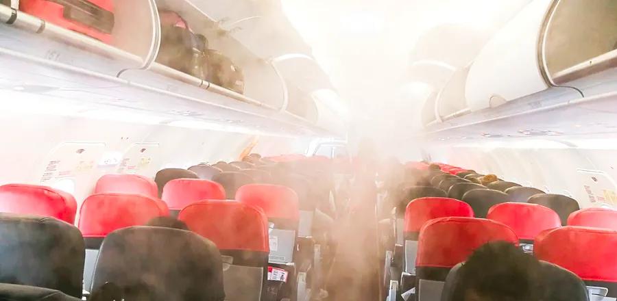 What Creates That Strange Fog in Airplane Aisles?