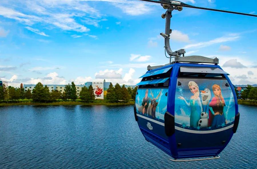 Forget the bus! Experience the magic of Disney World from above in the new Skyliner gondolas.