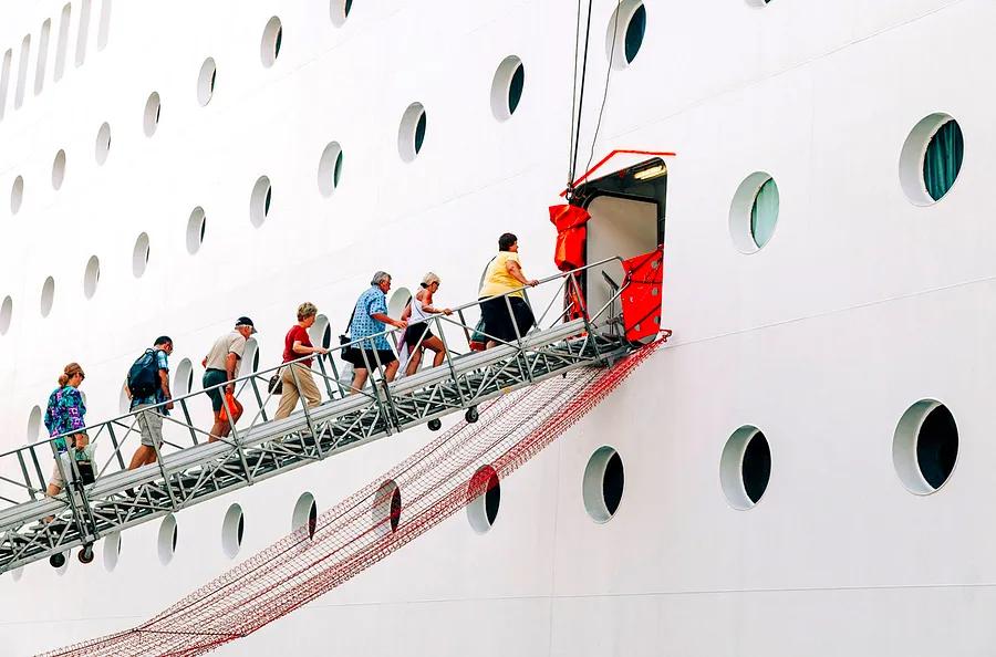 What is a gangway on a cruise ship?