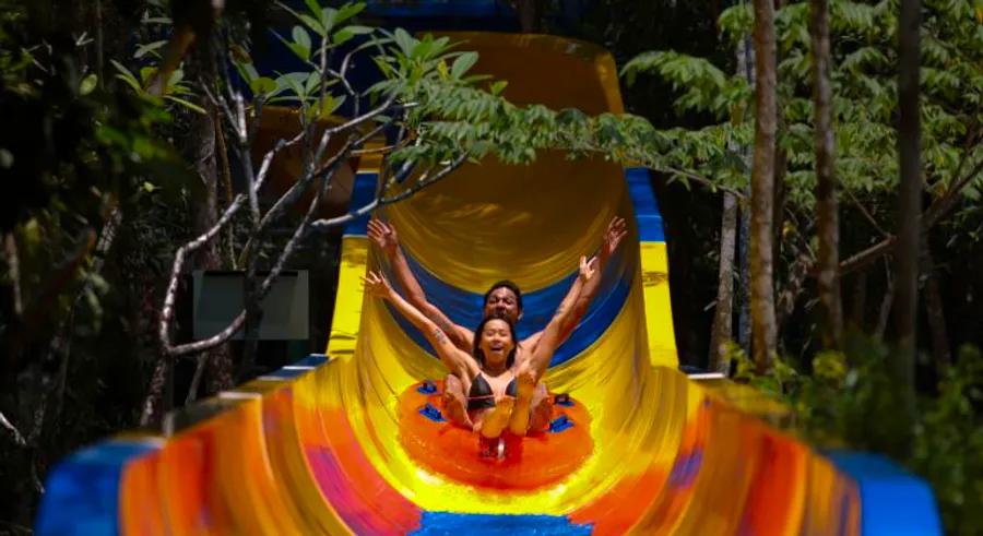 A record-breaking waterslide, stretching an incredible 1,111 meters, has just opened in Malaysia.