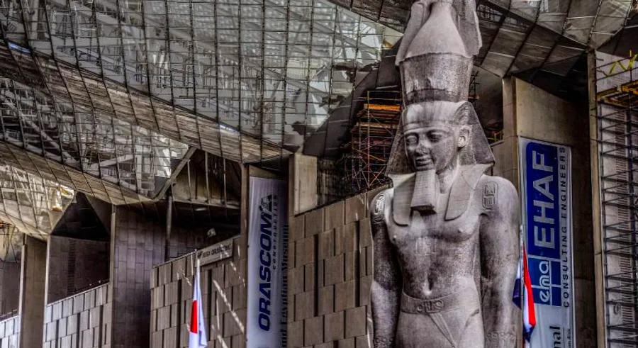 Take an exclusive, behind-the-scenes tour of the eagerly awaited Grand Egyptian Museum.