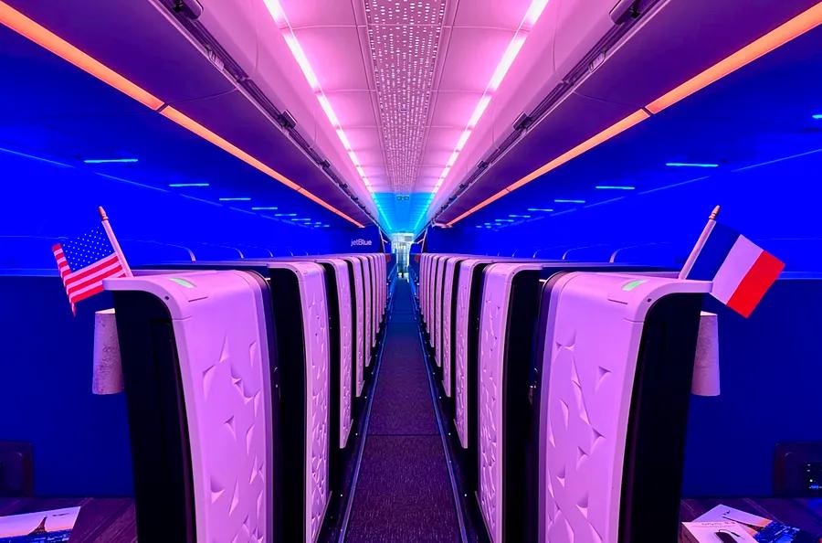 Exquisite dining, expanded routes—but no lounges—will shape JetBlue’s Mint experience in its second decade, according to the airline’s president.