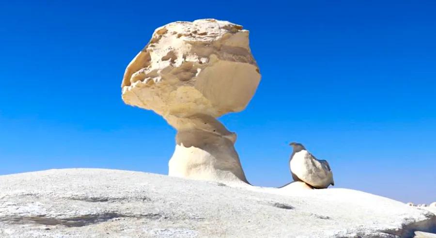 Beyond Egypt's iconic Pyramids lies a surreal destination—its White Desert, an alien-like landscape waiting to be discovered.