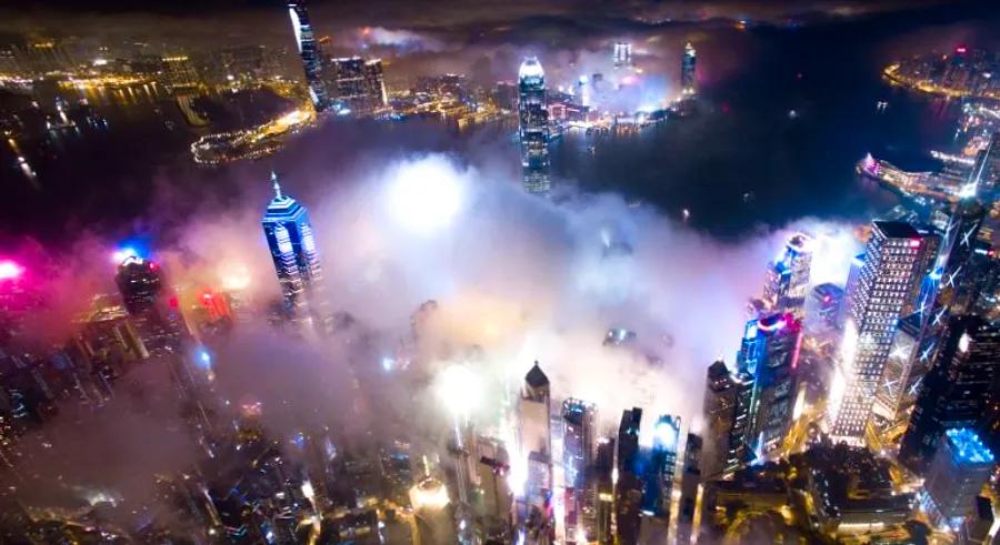 Captivating aerial shots of Hong Kong captured by a drone