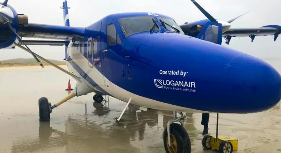 At Scotland’s Barra Airport, the runway vanishes beneath the waves when high tide rolls in.