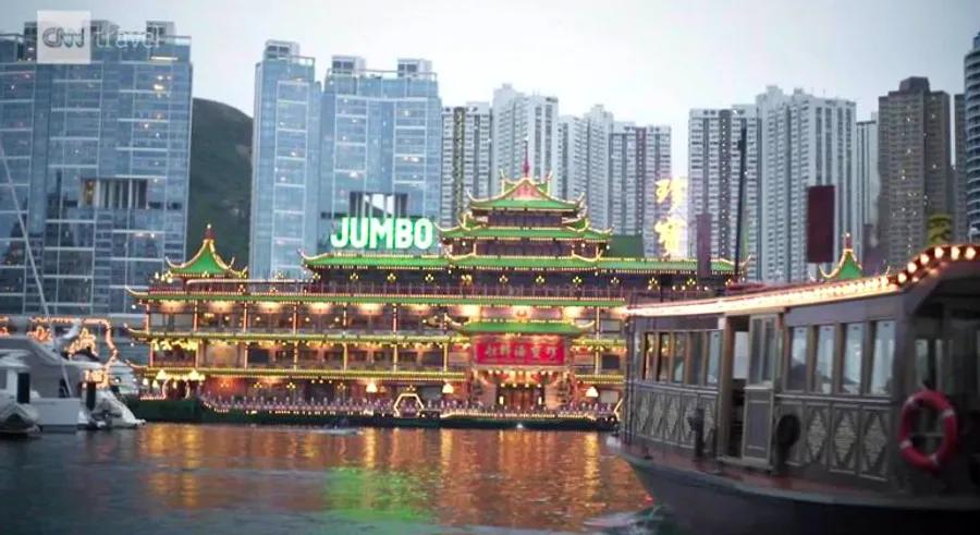 Hong Kong’s iconic Jumbo Floating Restaurant has sunk at sea