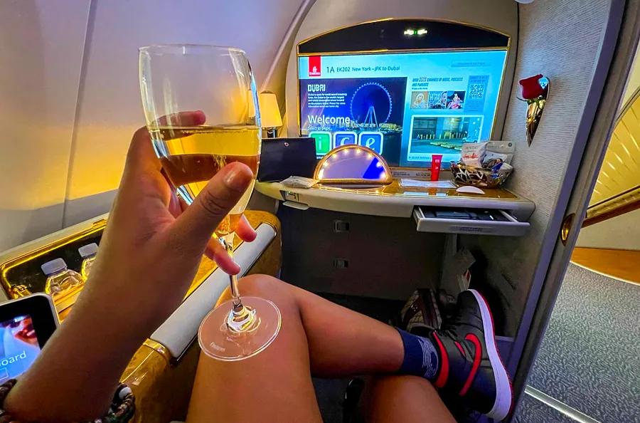 A story of two cabins: Reviewing Emirates' First Class and Economy on a flight from New York to Mauritius