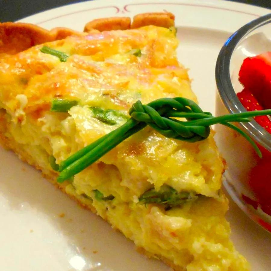 Asparagus and Swiss Cheese Quiche