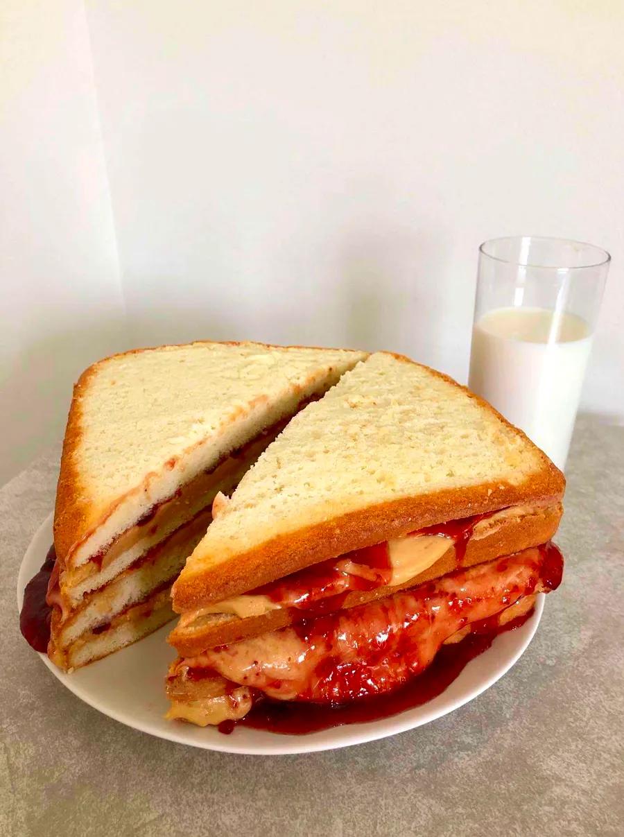 This PB&J Cake is Adorably Easy, No Fancy Decorating Skills Needed