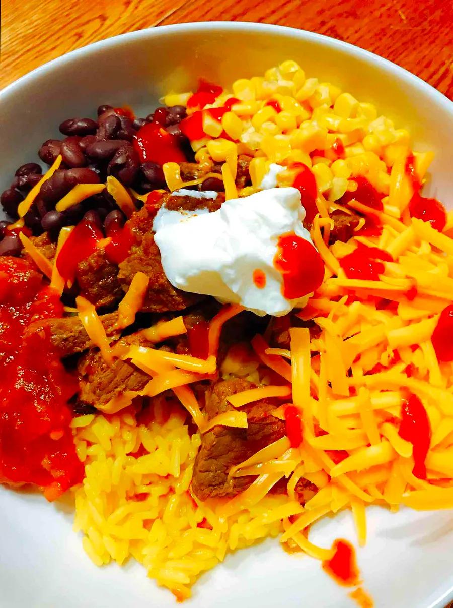 Instant Pot Beef Taco Bowls