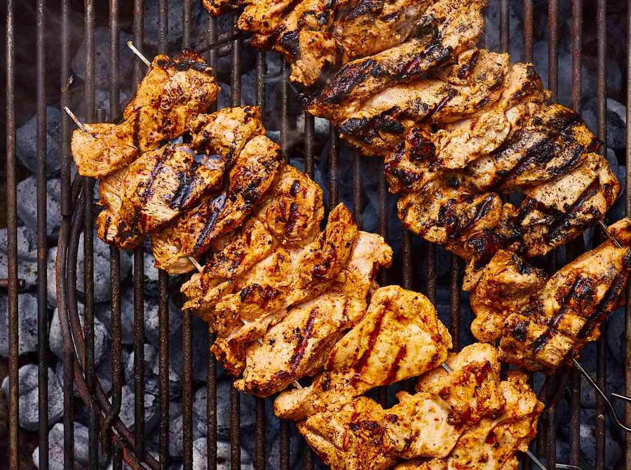 Grilled Turkish Chicken Skewers