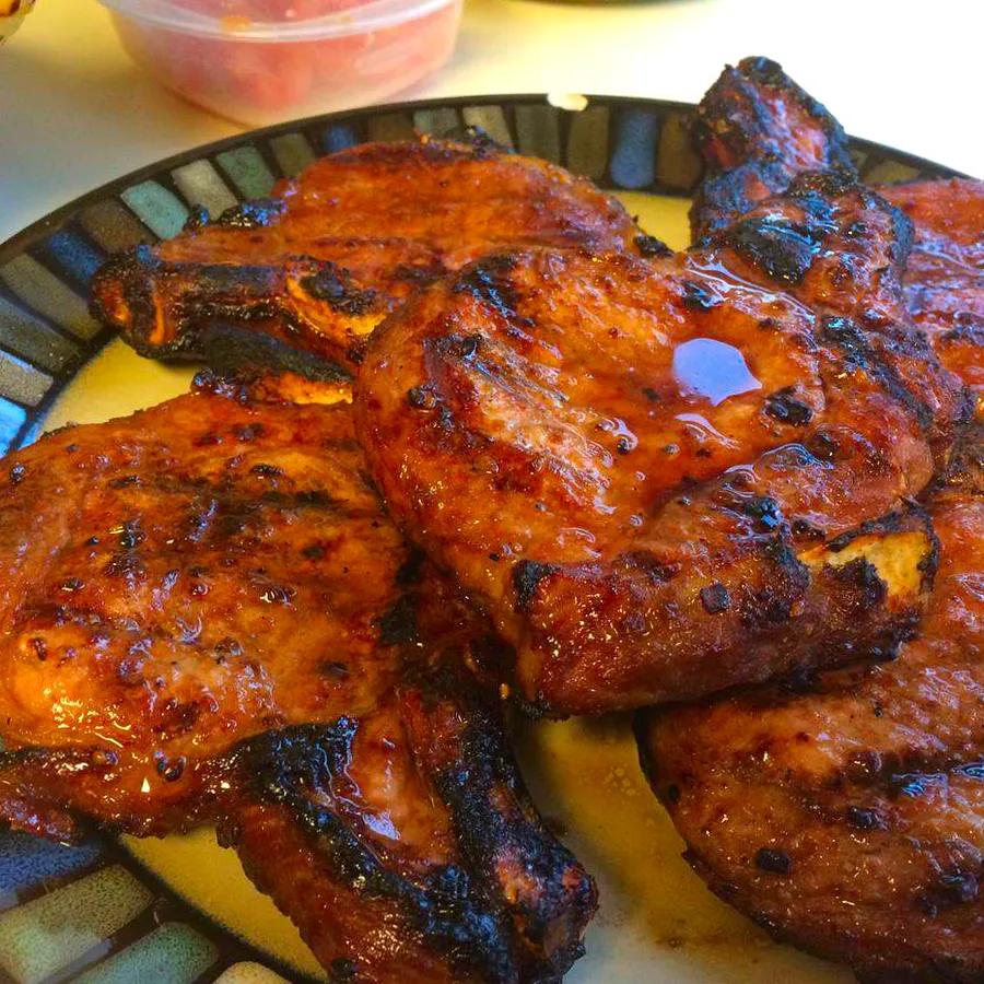 Spicy Marinated Pork Chops