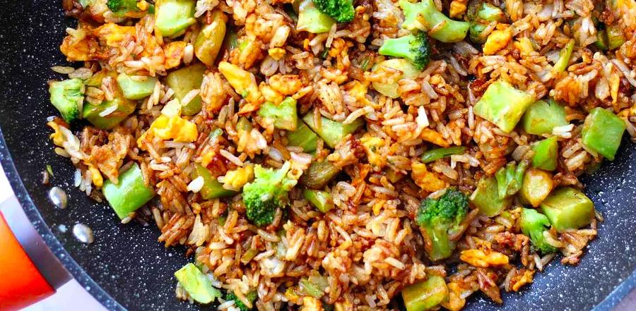 Savory Broccoli Rice Stir Fry