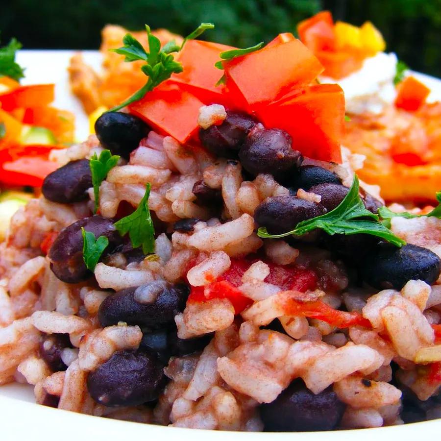 Speedy Black Beans and Rice