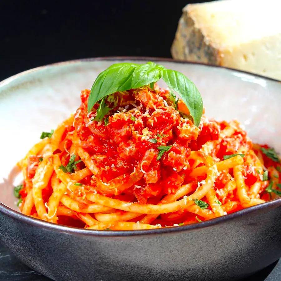 Bucatini with Amatriciana Sauce