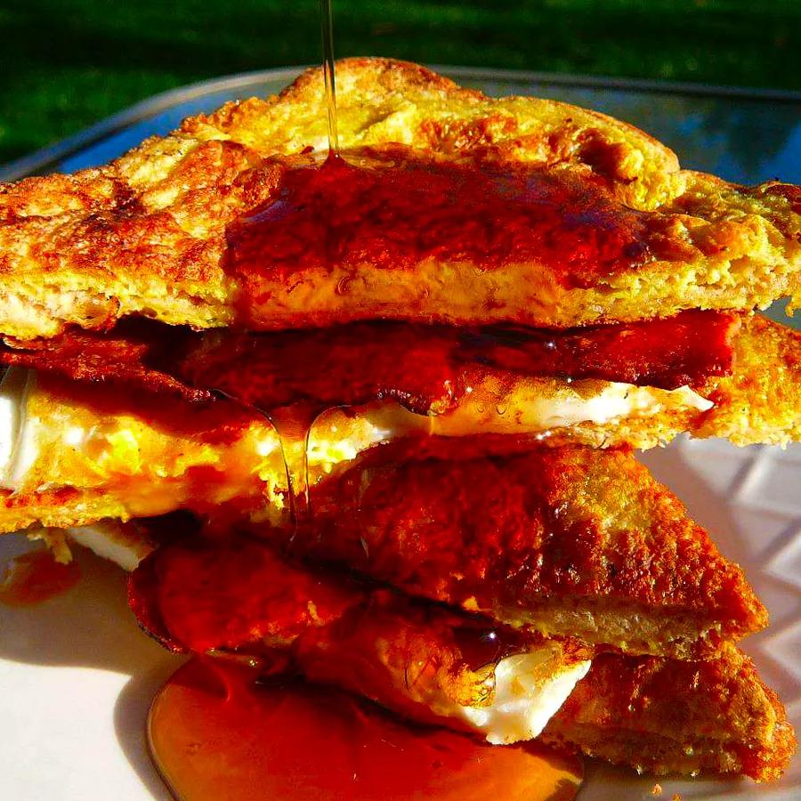 Egg and Bacon French Toast Sandwich