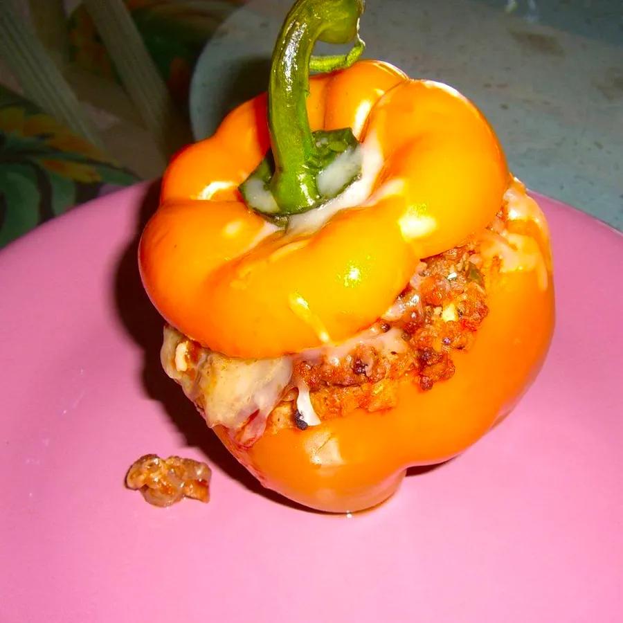 Beef and Mushroom Stuffed Bell Peppers