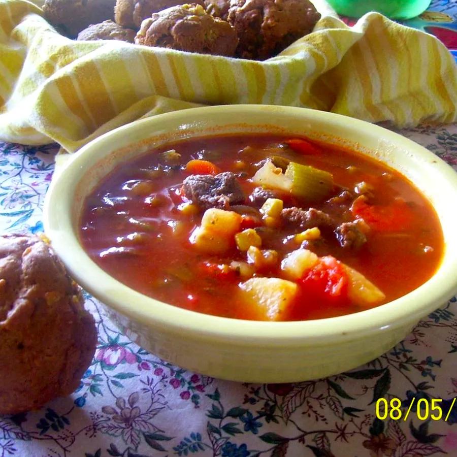 Slow Cooker Beef and Vegetable Soup