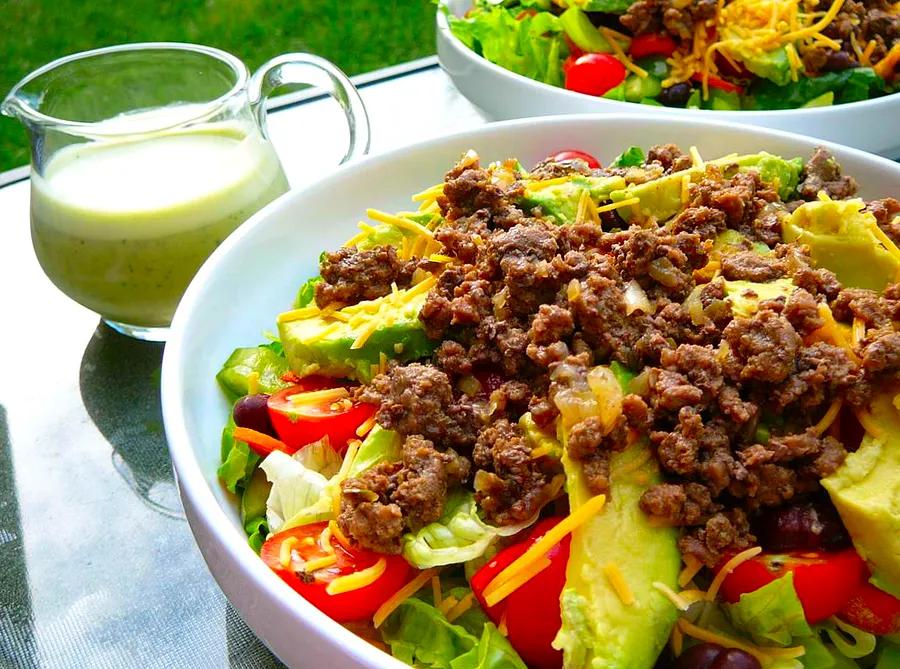 Taco Salad with Tangy Lime Dressing