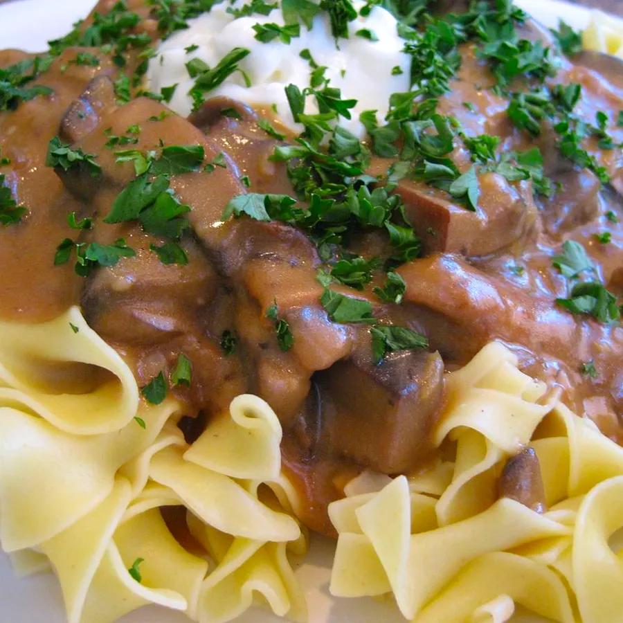 Portobello Mushroom Stroganoff