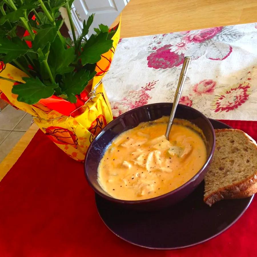 Slow Cooker Buffalo Chicken Wing Soup