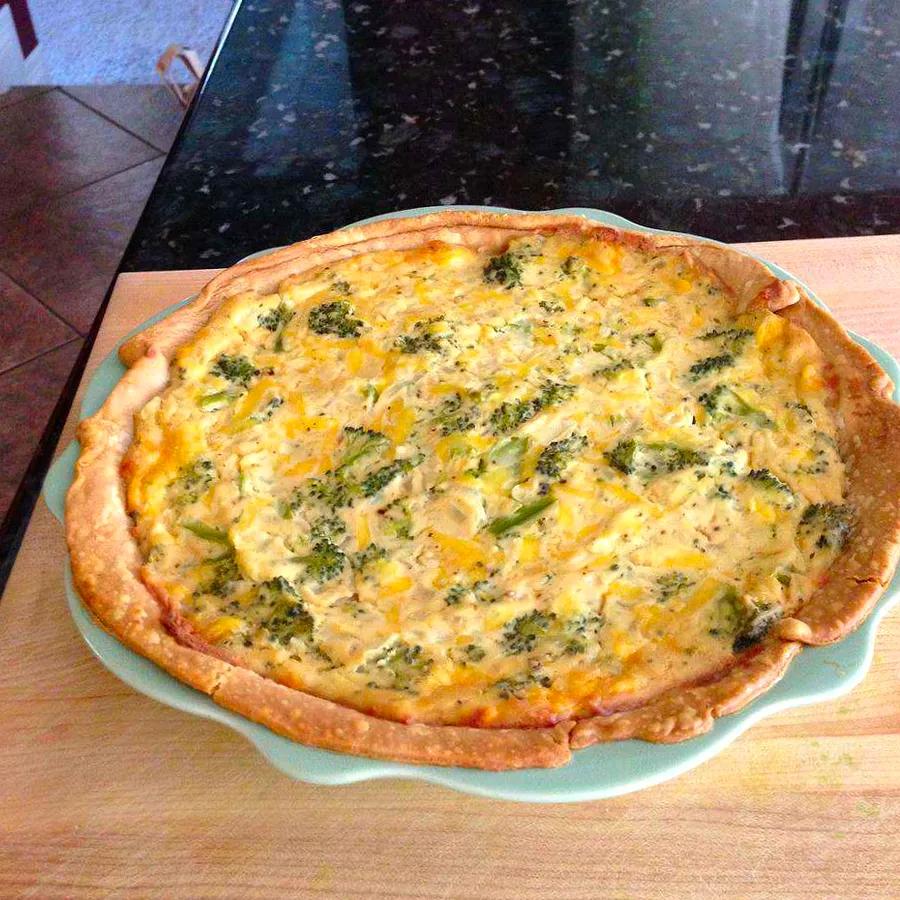 Vegan Tofu Quiche with Broccoli