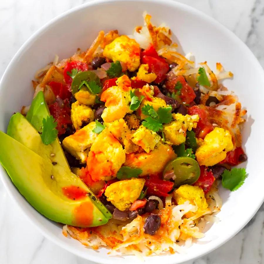 Ultimate Tofu Breakfast Burrito Bowls Recipe