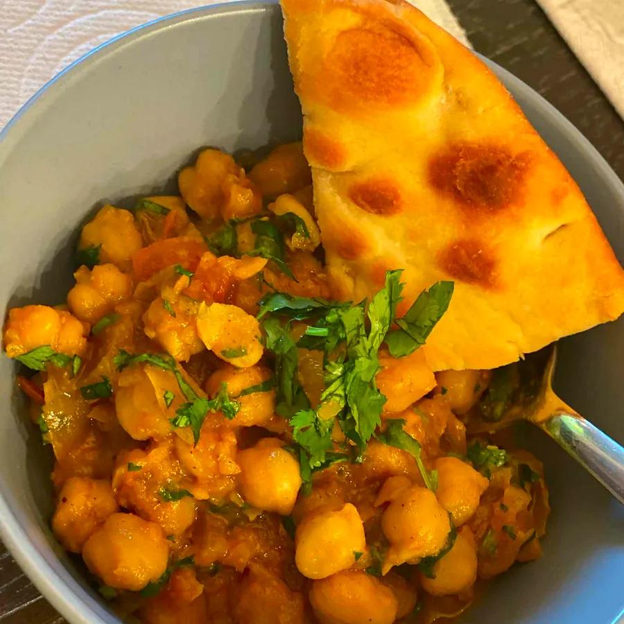 Channa Masala (Chickpea Curry) Dish