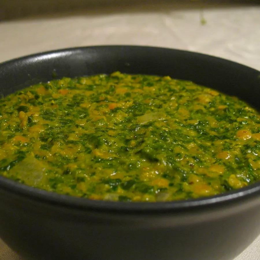 Spinach-infused Indian Dahl