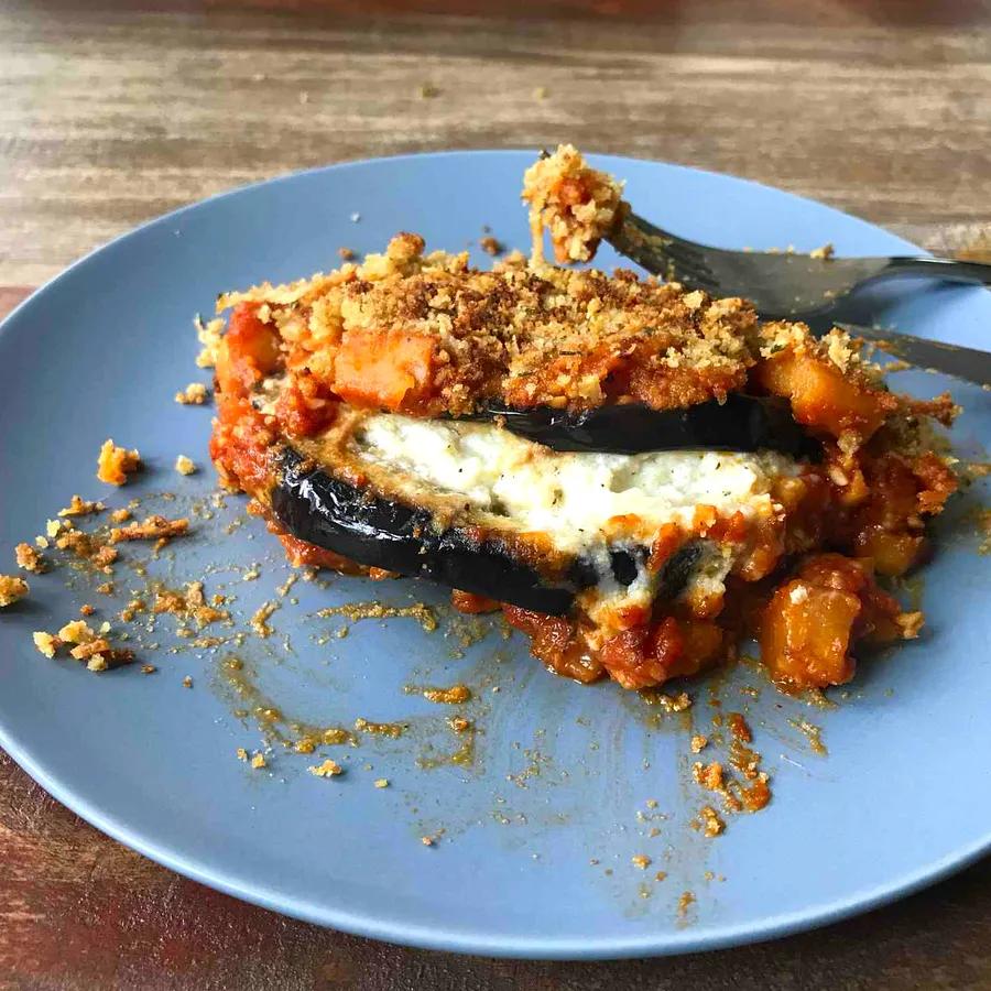 Eggplant Parmesan Casserole Dish