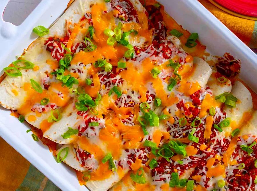 Triple-Cheese Enchiladas