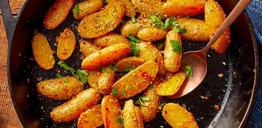 Garlic-Parmesan Roasted Fingerling Potatoes