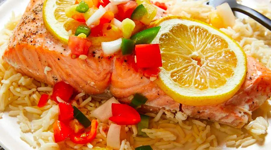 Baked Salmon with Fruity Salsa