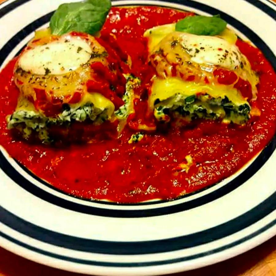 Spinach Lasagna Roll-Ups