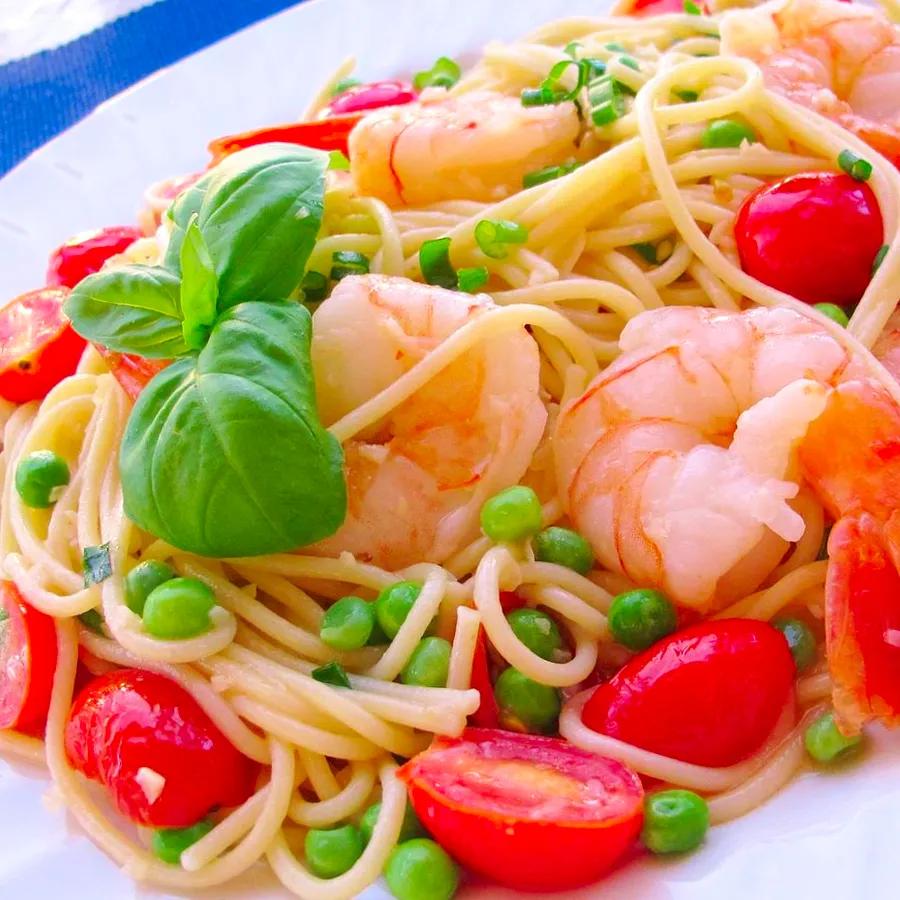 Shrimp with Sugar Snap Peas