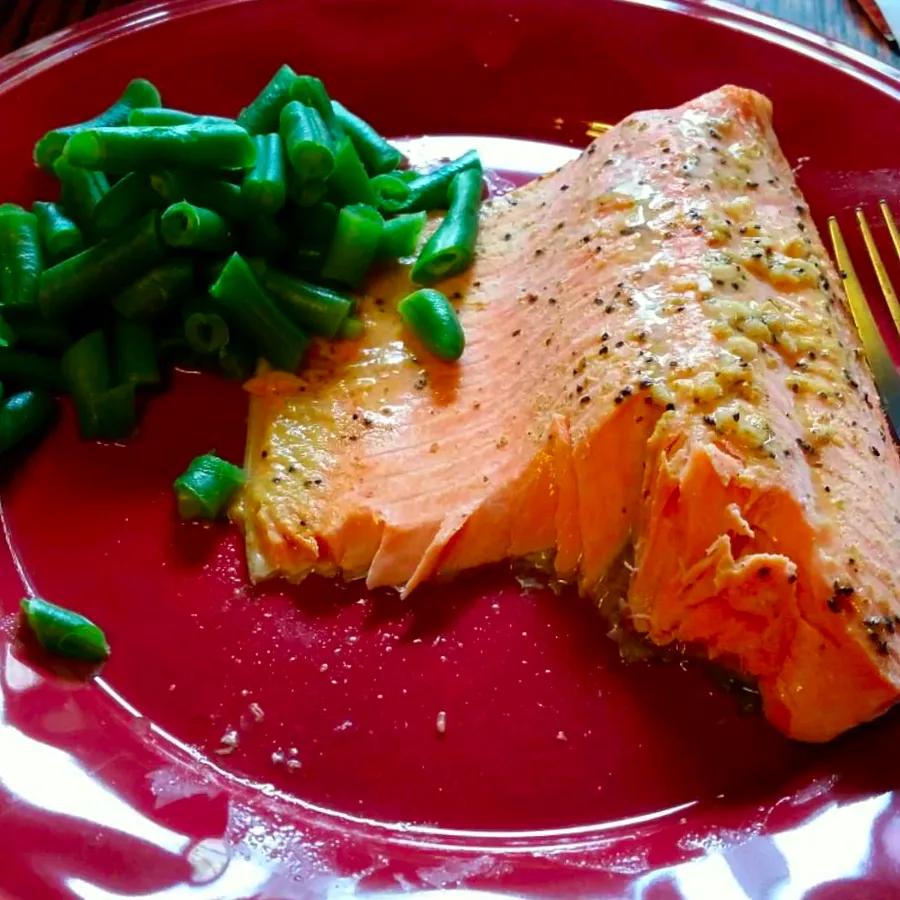 Baked Steelhead Trout with Dijon Mustard Sauce