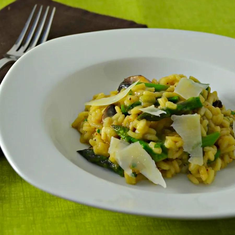 Morel Mushroom and Asparagus Risotto