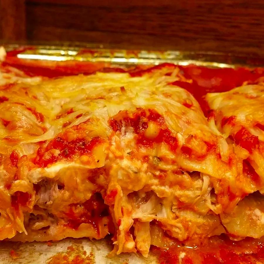 Decadent Creamy Chicken Lasagna