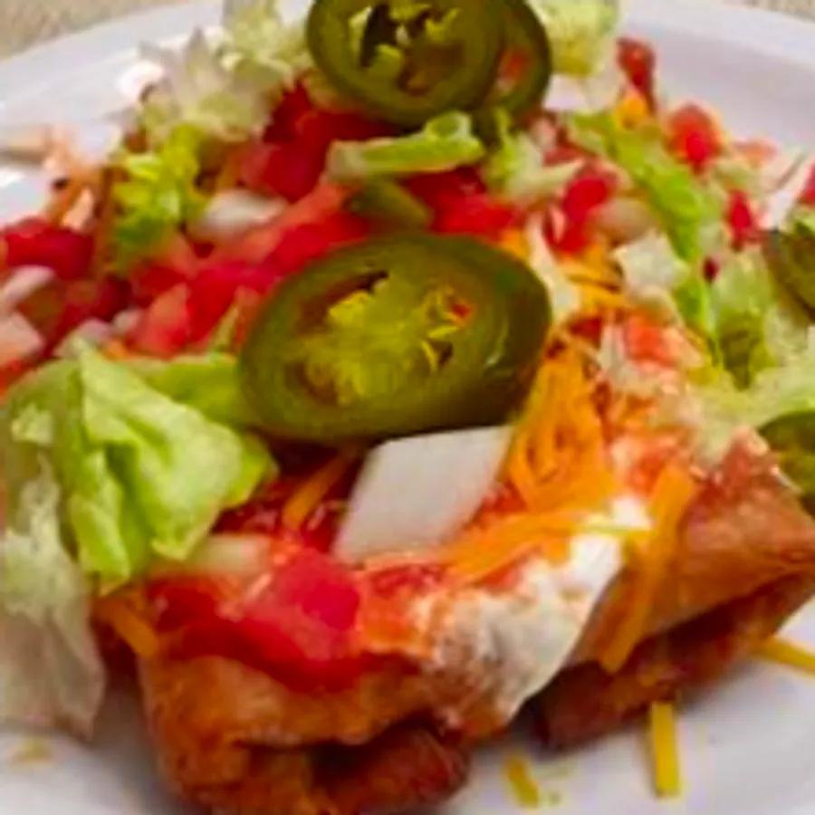 Crispy Shredded Beef Chimichangas