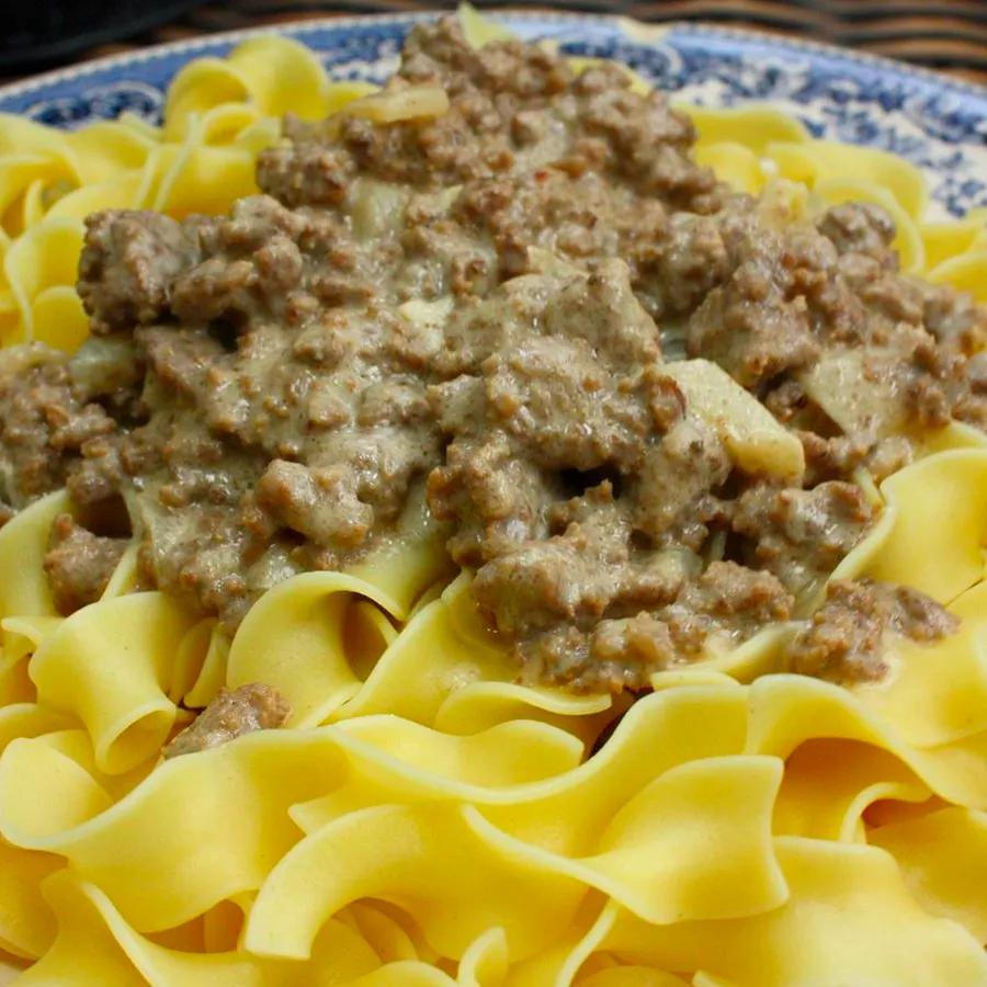 Beef Stroganoff with Ground Beef