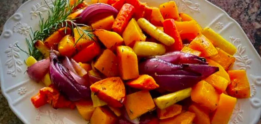 Roasted Autumn Vegetables with Rosemary